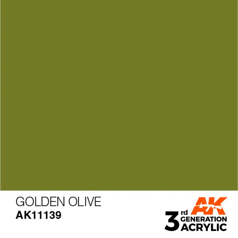 AK Interactive: 3G Acrylic Golden Olive 17ml - AK Interactive