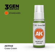 AK Interactive: 3G Acrylic Grass Green 17ml - AK Interactive