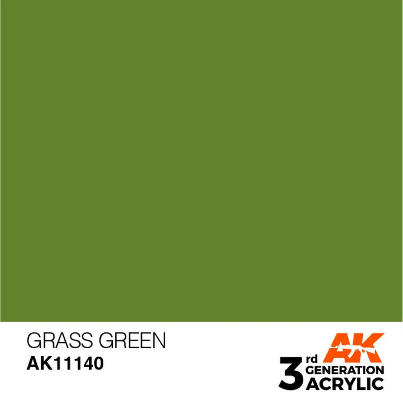 AK Interactive: 3G Acrylic Grass Green 17ml - AK Interactive