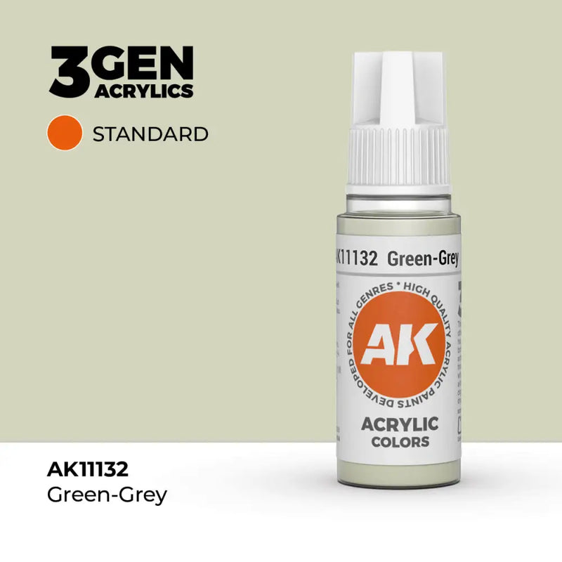 AK Interactive: 3G Acrylic Green-Grey 17ml - AK Interactive
