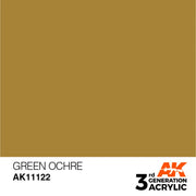 AK Interactive: 3G Acrylic Green Ocher 17ml - AK Interactive