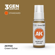 AK Interactive: 3G Acrylic Green Ocher 17ml - AK Interactive