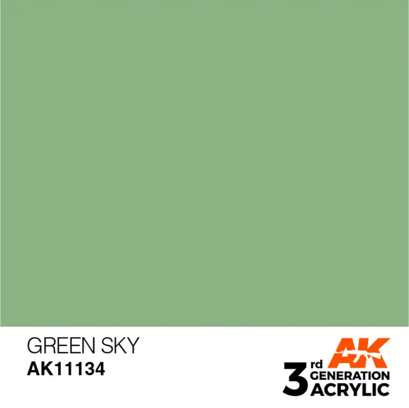 AK Interactive: 3G Acrylic Green Sky 17ml - AK Interactive