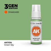 AK Interactive: 3G Acrylic Green Sky 17ml - AK Interactive
