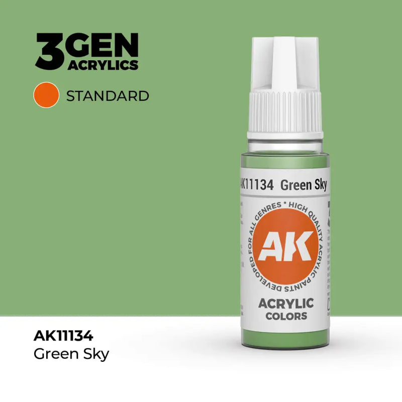 AK Interactive: 3G Acrylic Green Sky 17ml - AK Interactive