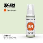 AK Interactive: 3G Acrylic Greenish White 17ml - AK Interactive