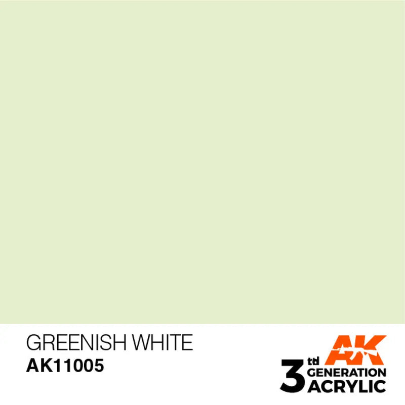 AK Interactive: 3G Acrylic Greenish White 17ml - AK Interactive
