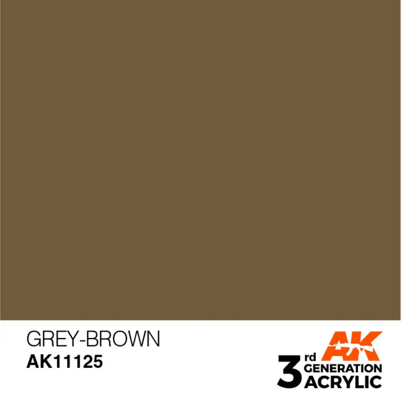 AK Interactive: 3G Acrylic Grey-Brown 17ml - AK Interactive