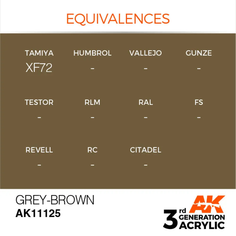 AK Interactive: 3G Acrylic Grey-Brown 17ml - AK Interactive