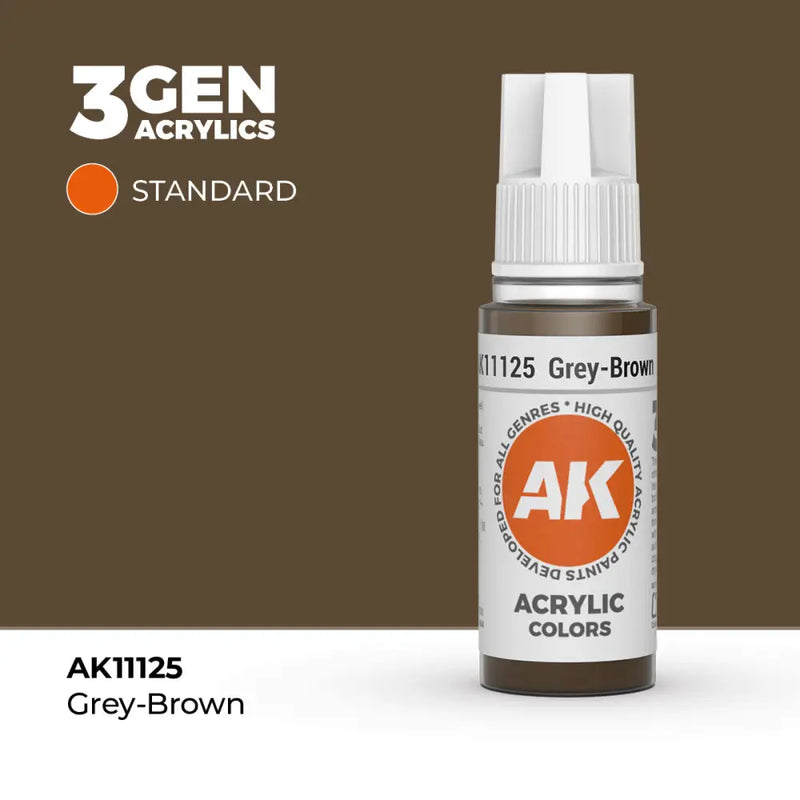 AK Interactive: 3G Acrylic Grey-Brown 17ml - AK Interactive