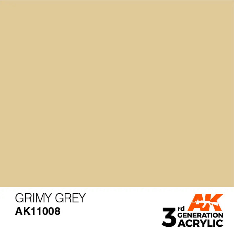 AK Interactive: 3G Acrylic Grimy Grey 17ml - AK Interactive