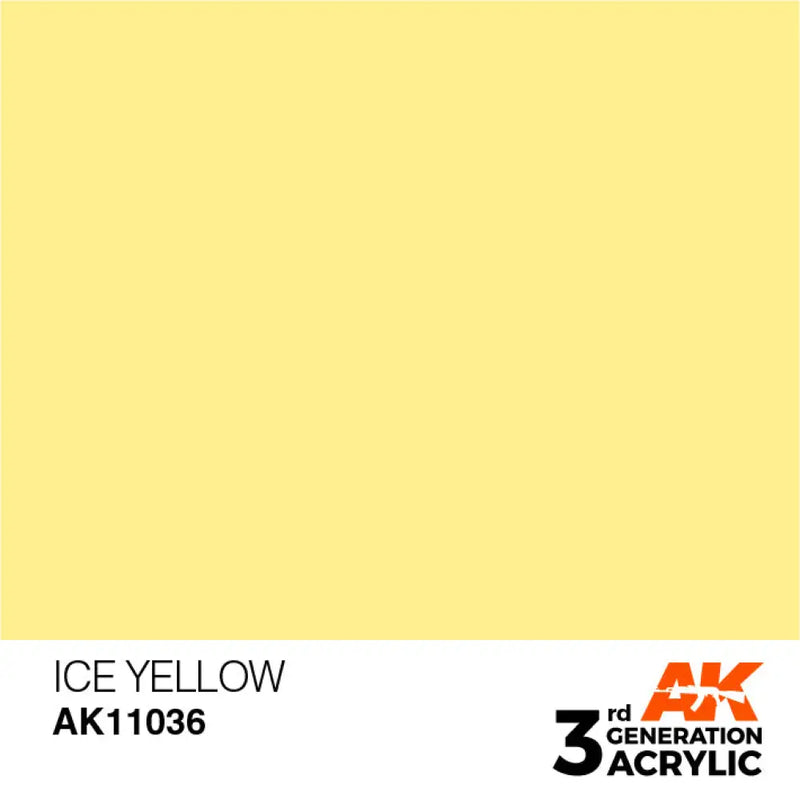 AK Interactive: 3G Acrylic Ice Yellow 17ml - AK Interactive