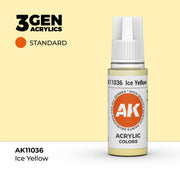AK Interactive: 3G Acrylic Ice Yellow 17ml - AK Interactive