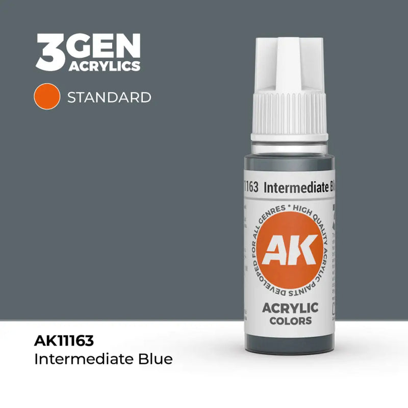 AK Interactive: 3G Acrylic Intermediate Blue 17ml - AK Interactive