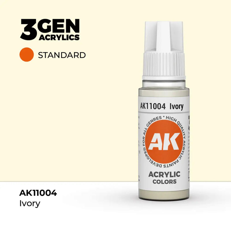 AK Interactive: 3G Acrylic Ivory 17ml - AK Interactive