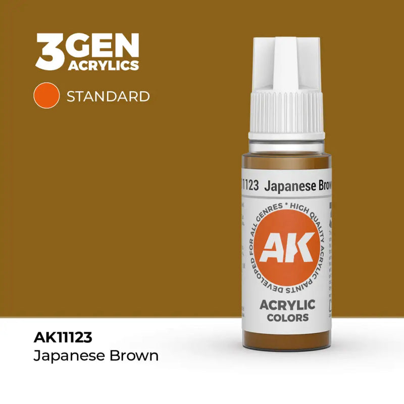 AK Interactive: 3G Acrylic Japanese Brown 17ml - AK Interactive