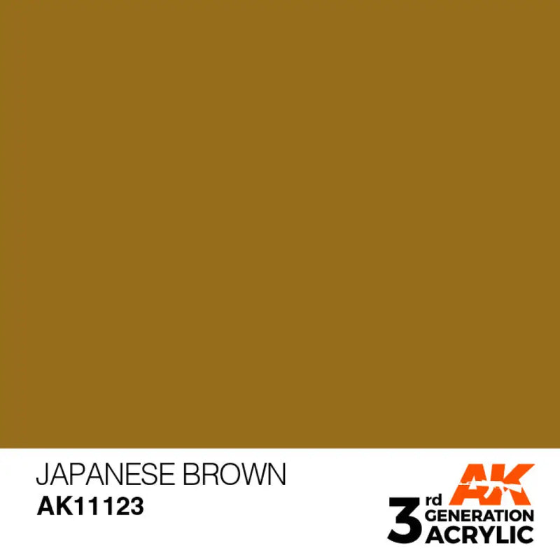AK Interactive: 3G Acrylic Japanese Brown 17ml - AK Interactive