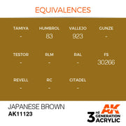 AK Interactive: 3G Acrylic Japanese Brown 17ml - AK Interactive