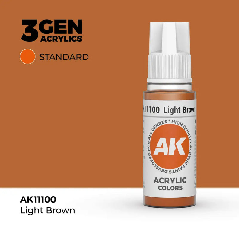 AK Interactive: 3G Acrylic Light Brown 17ml - AK Interactive