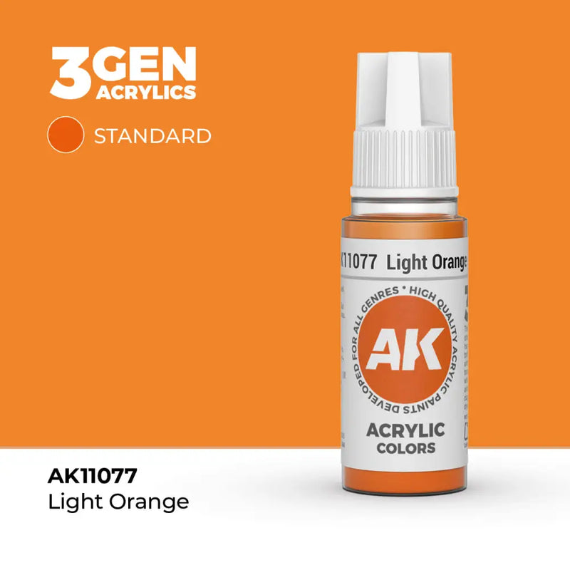 AK Interactive: 3G Acrylic Light Orange 17ml - AK Interactive