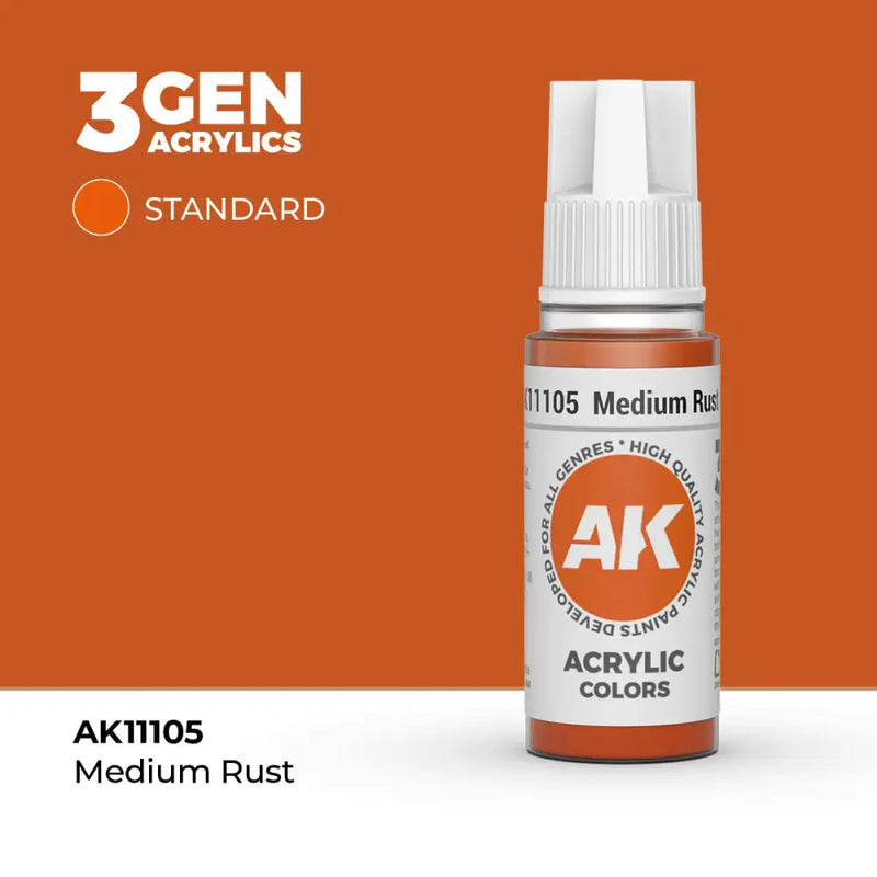 AK Interactive: 3G Acrylic Light Rust 17ml - AK Interactive