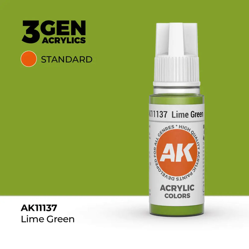 AK Interactive: 3G Acrylic Lime Green 17ml - AK Interactive