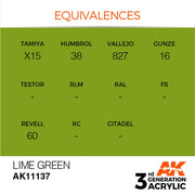 AK Interactive: 3G Acrylic Lime Green 17ml - AK Interactive