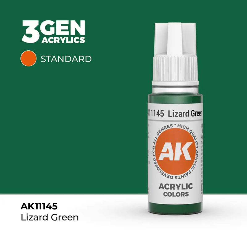 AK Interactive: 3G Acrylic Lizard Green 17ml - AK Interactive
