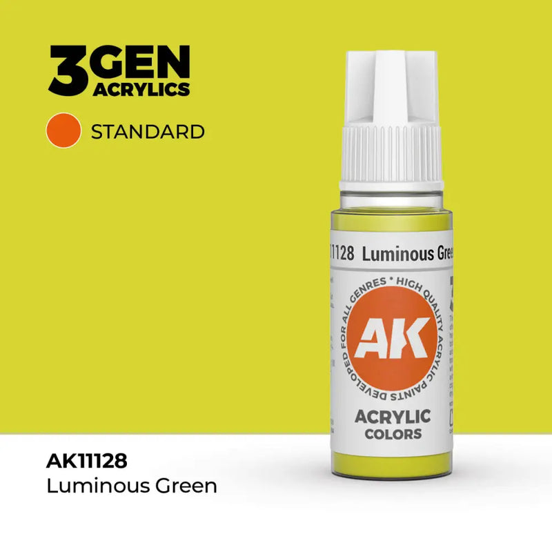 AK Interactive: 3G Acrylic Luminous Green 17ml - AK Interactive