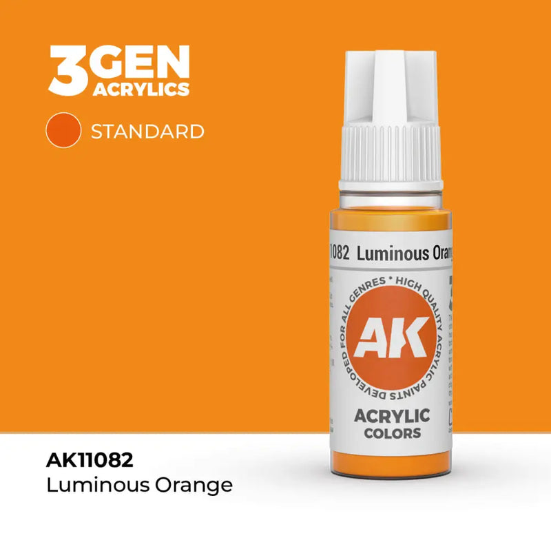 AK Interactive: 3G Acrylic Luminous Orange 17ml - AK Interactive
