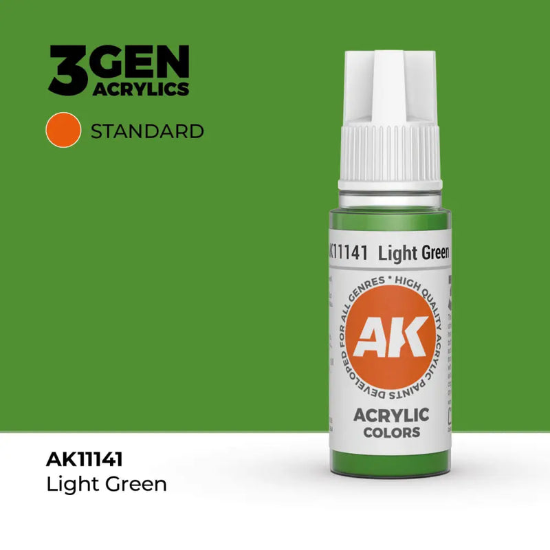 AK Interactive: 3G Acrylic Medium Light Green 17ml - AK Interactive