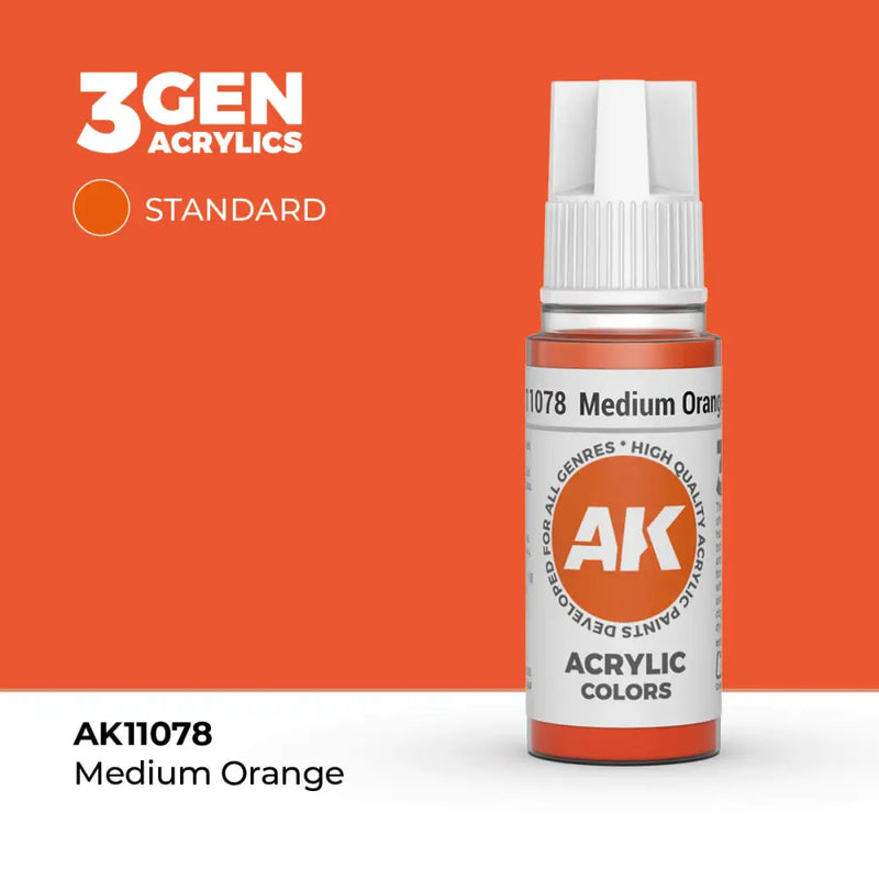 AK Interactive: 3G Acrylic Medium Orange 17ml - AK Interactive