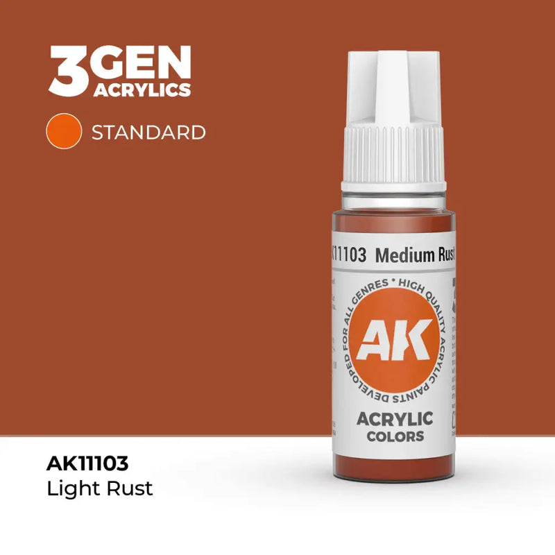 AK Interactive: 3G Acrylic Medium Rust 17ml - AK Interactive