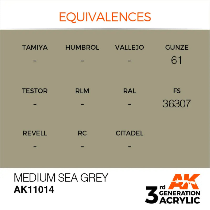 AK Interactive: 3G Acrylic Medium Sea Grey 17ml - AK Interactive