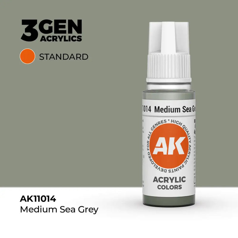 AK Interactive: 3G Acrylic Medium Sea Grey 17ml - AK Interactive