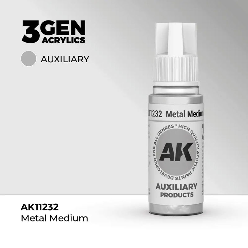 AK Interactive: 3G Acrylic Metal Medium 17ml - AK Interactive