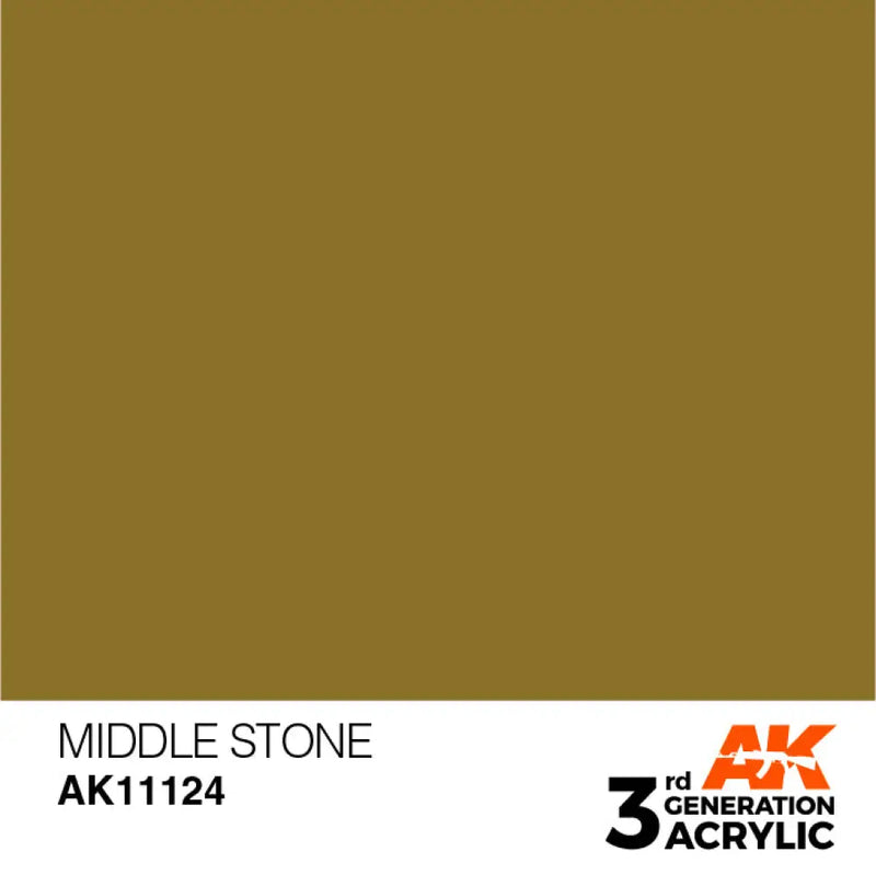 AK Interactive: 3G Acrylic Middle Stone 17ml - AK Interactive