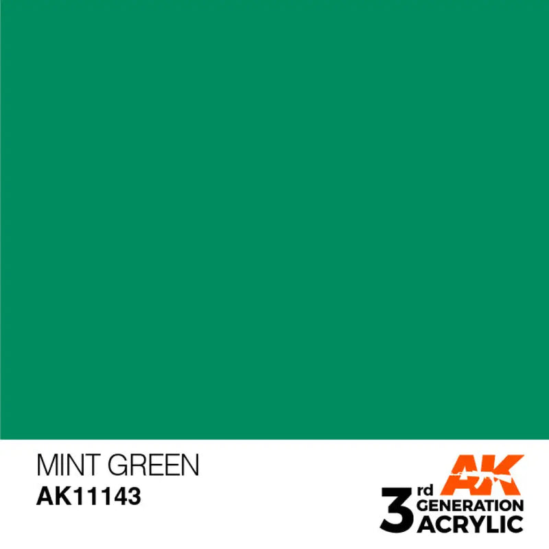 AK Interactive: 3G Acrylic Mint Green 17ml - AK Interactive