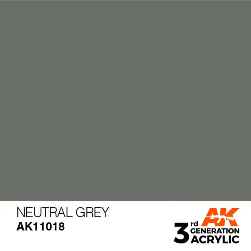 AK Interactive: 3G Acrylic Neutral Grey 17ml - AK Interactive