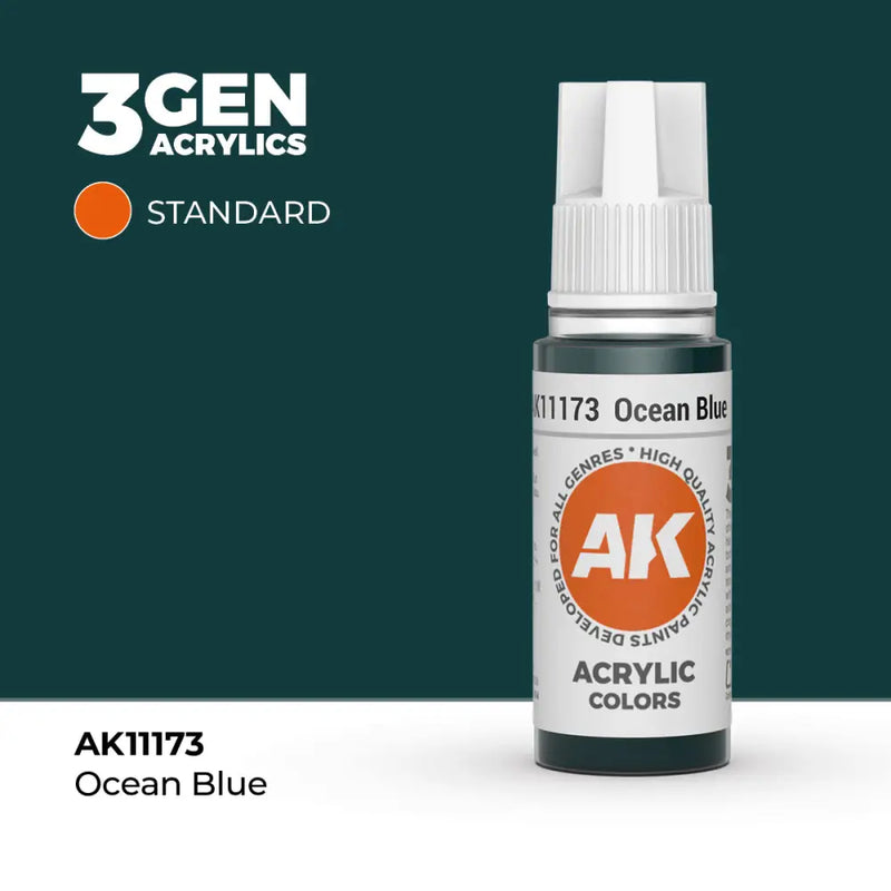 AK Interactive: 3G Acrylic Ocean Blue 17ml - AK Interactive