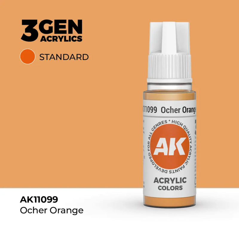 AK Interactive: 3G Acrylic Ocher Orange 17ml - AK Interactive