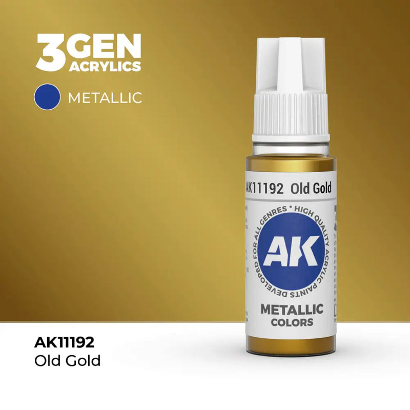 AK Interactive: 3G Acrylic Old Gold 17ml - AK Interactive