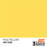 AK Interactive: 3G Acrylic Pale Yellow 17ml - AK Interactive