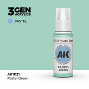 AK Interactive: 3G Acrylic Pastel Green 17ml - AK Interactive