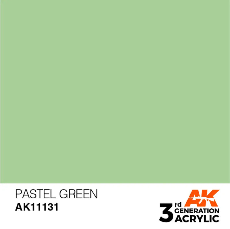 AK Interactive: 3G Acrylic Pastel Green 17ml - AK Interactive