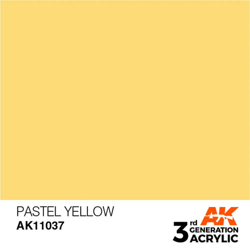 AK Interactive: 3G Acrylic Pastel Yellow 17ml (Preorder) - Vallejo