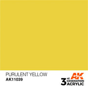 AK Interactive: 3G Acrylic Purulent Yellow 17ml - AK Interactive