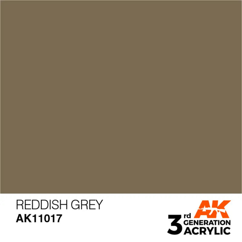 AK Interactive: 3G Acrylic Reddish Grey 17ml - AK Interactive