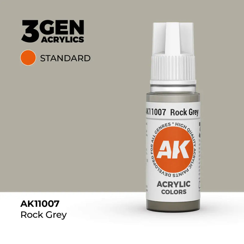 AK Interactive: 3G Acrylic Rock Grey 17ml - AK Interactive
