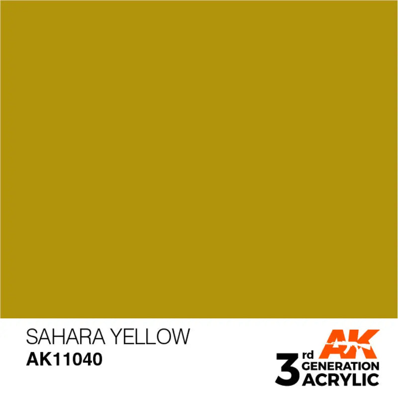 AK Interactive: 3G Acrylic Sahara Yellow 17ml - AK Interactive